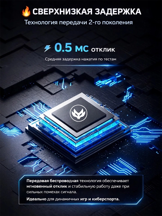Simsiz o‘yin sichqonchasi HYH PRO V6+ 12800 DPI, 1000 Hz