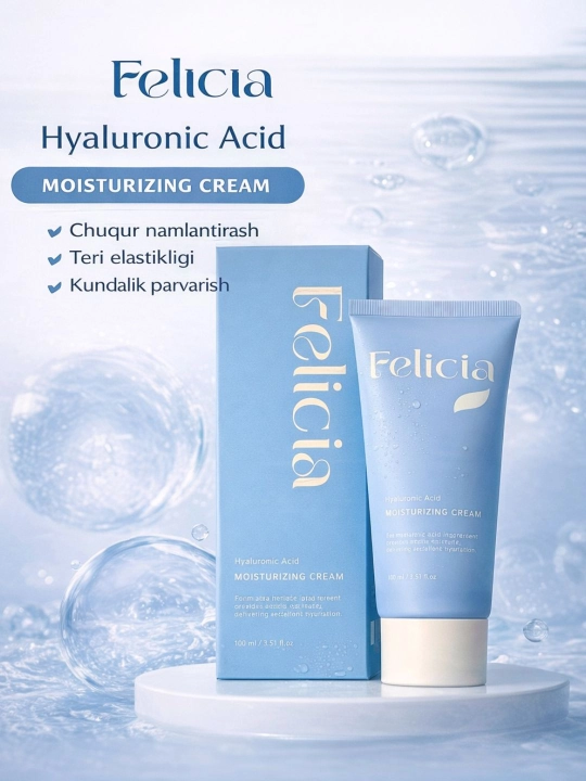 Дневной крем для лица Felicia Hyaluronic Acid увлажняющий с гиалуроновой кислотой 100 мл - 