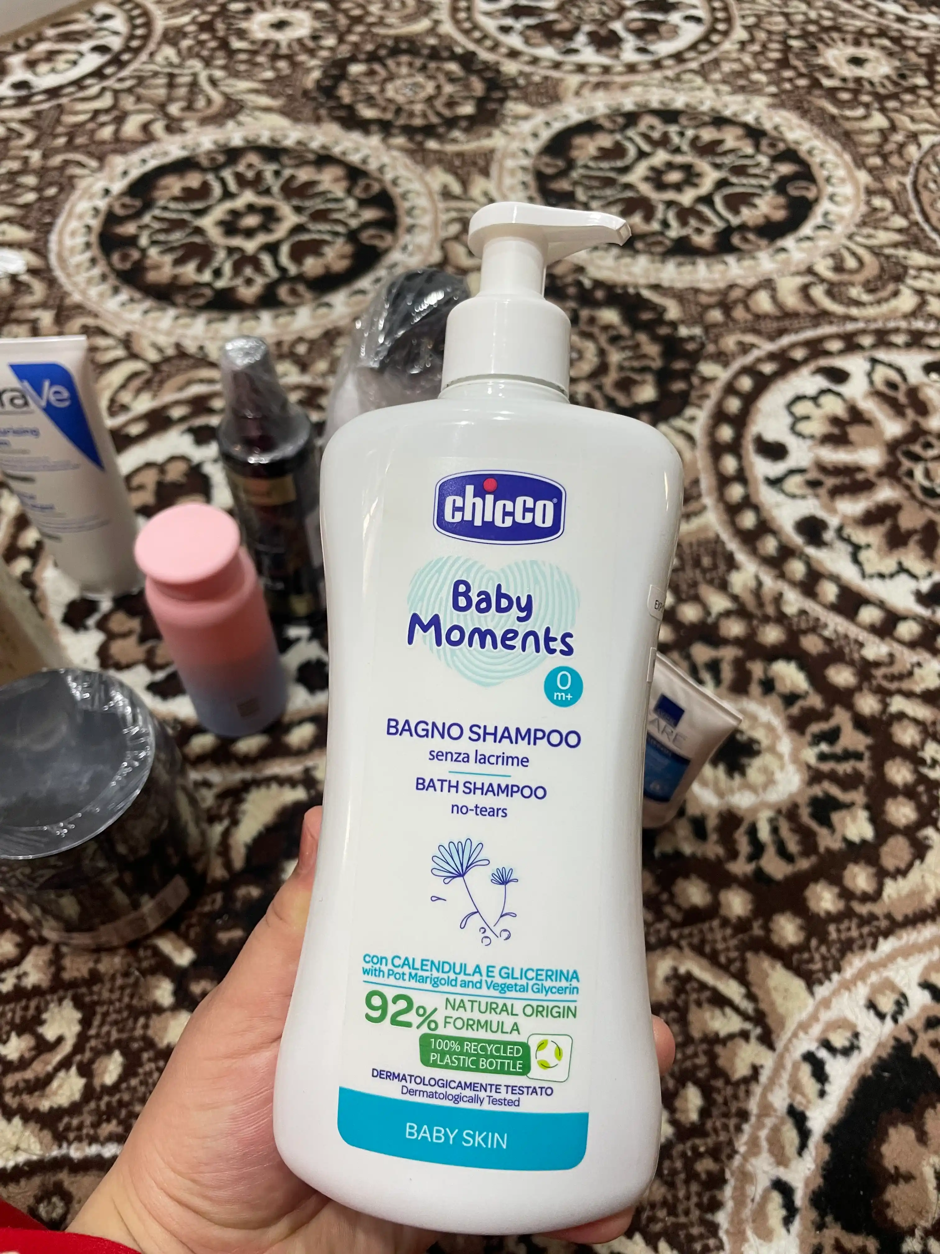 Пена-шампунь "Без слез" Chicco Baby Moments, 0 м+, 500 мл