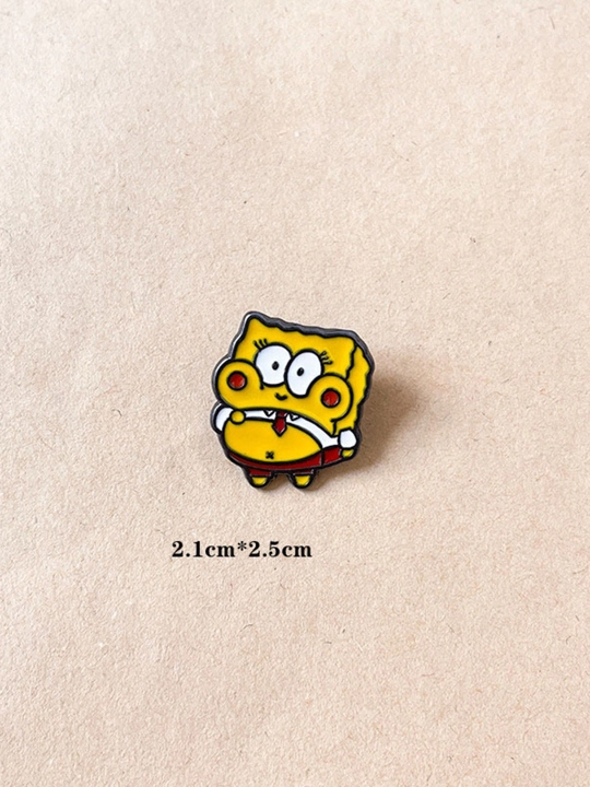 Металлические значки, пин на одежду "Губка Боб Квадратные Штаны, Sponge Bob Square Pants"