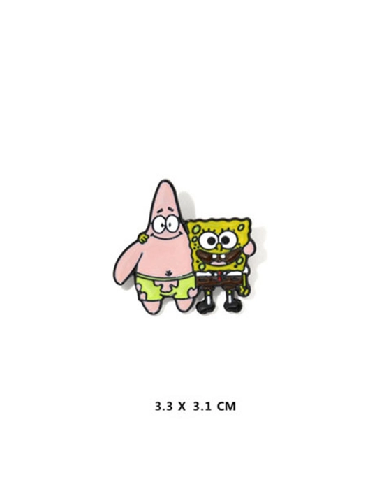 Металлические значки, пин на одежду "Губка Боб Квадратные Штаны, Sponge Bob Square Pants"