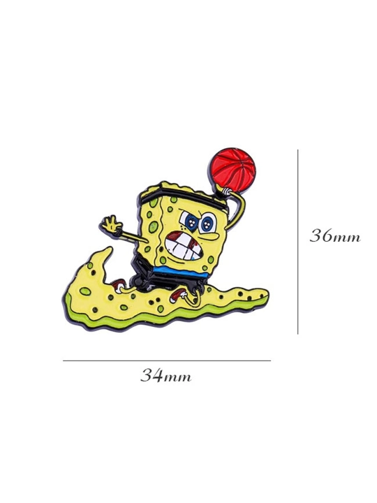 Металлические значки, пин на одежду "Губка Боб Квадратные Штаны, Sponge Bob Square Pants"