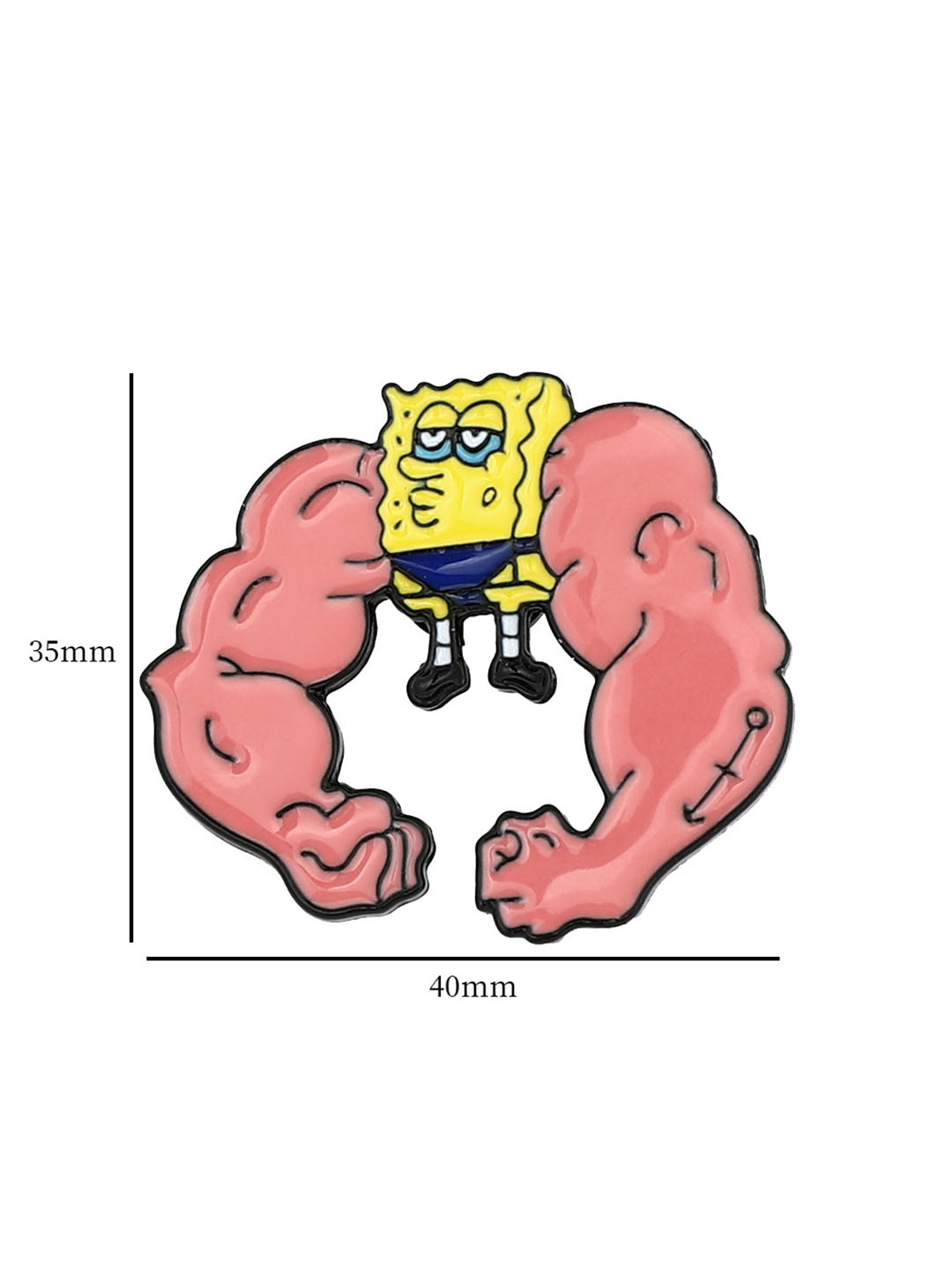 Металлические значки, пин на одежду "Губка Боб Квадратные Штаны, Sponge Bob Square Pants"