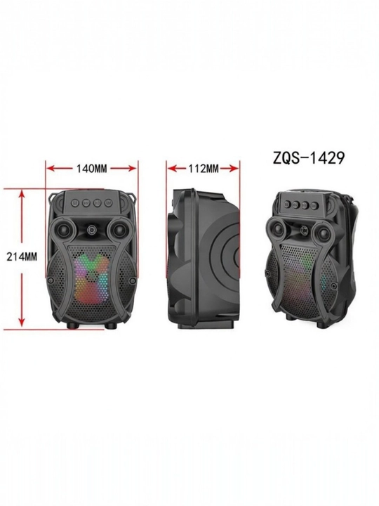 ZQS1429 Bluetooth колонка с LED подсветкой 8W 1200mAh с микрофоном