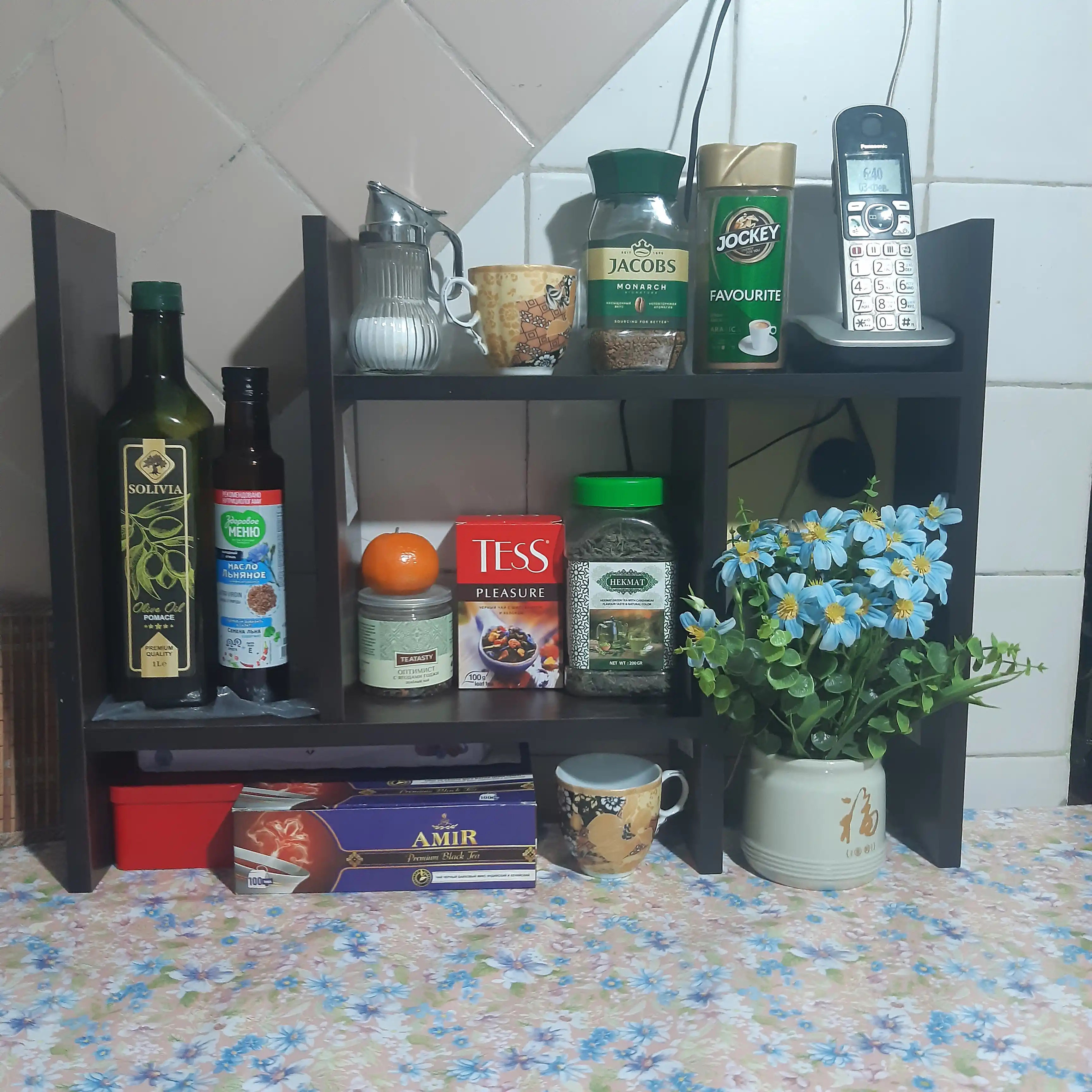 Stol ustiga tokcha – ko'chma, burchakli, 45x45x12.6 sm