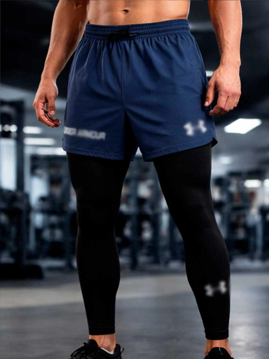 Erkaklar uchun sport shortigi, yugurish, fitnes uchun, yengil va cho‘ntakli nafas oluvchi - 