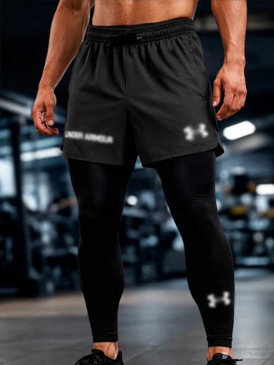 Erkaklar uchun sport shortigi, yugurish, fitnes uchun, yengil va cho‘ntakli nafas oluvchi - 