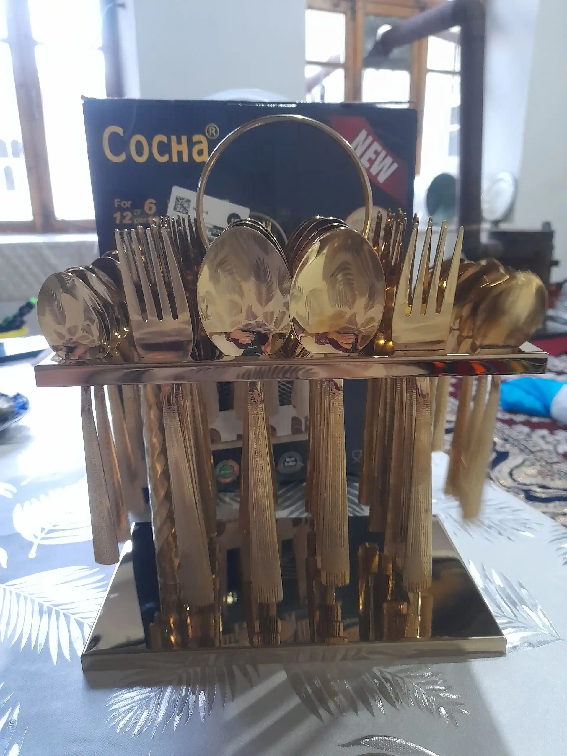 Набор ложек и вилок, 36 предметов, нержавеющая сталь