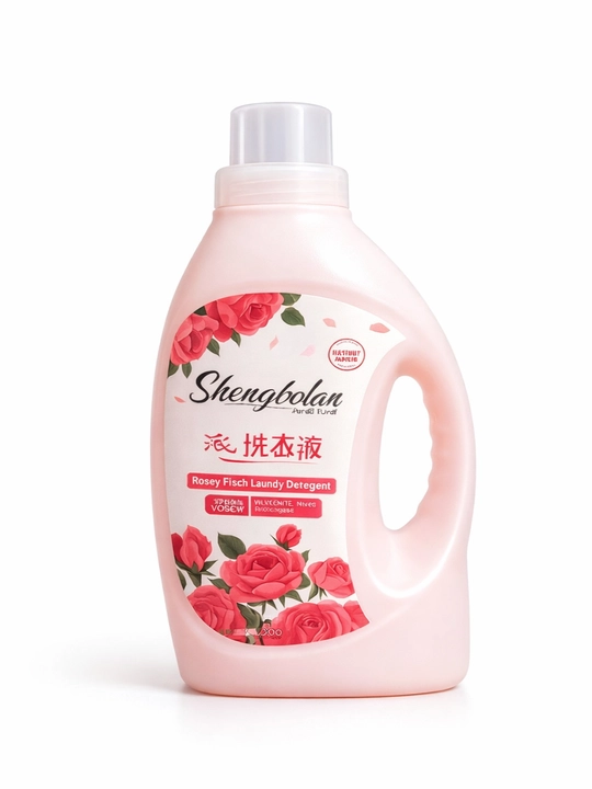Shengbolan жидкость для стирки, розовый аромат чистоты