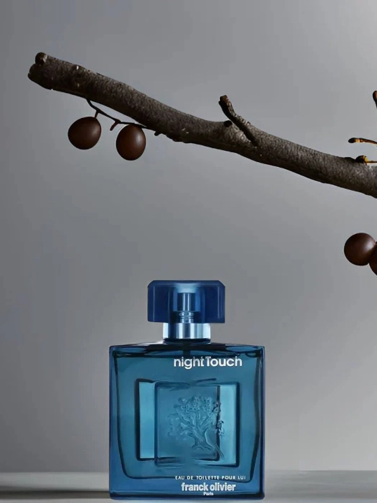 Franck Olivier Night Touch EDT, erkaklar xushbo'ylangan suvi, yog‘och-ziravorli, 100 ml, Fransiya - 