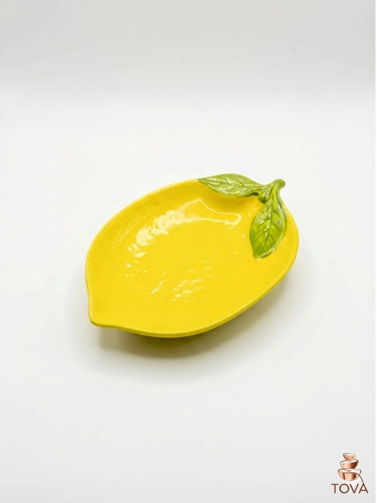 "Limon" keramik desert likopchasi, 15.5 sm
