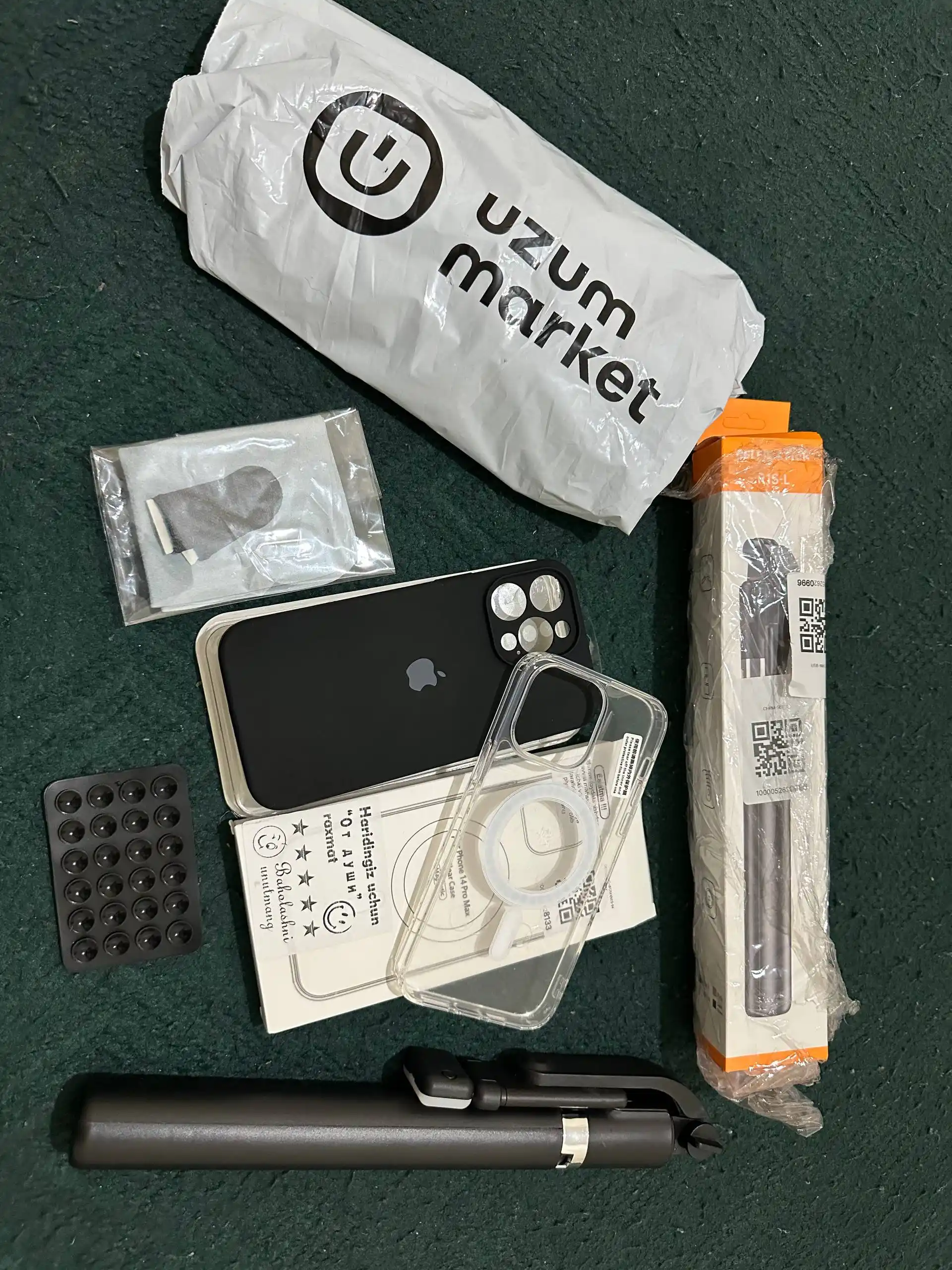 Monopod LED va Bluetooth pulti bilan, smartfonlar, iPhone, Android uchun selfi tayoqchasi