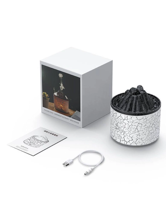 Alanga effekti va LED yoritgichli aromadiffuzor, tungi chiroq, 20 kv gacha namlagich, sovg‘a