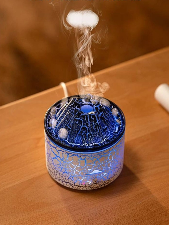 Alanga effekti va LED yoritgichli aromadiffuzor, tungi chiroq, 20 kv gacha namlagich, sovg‘a