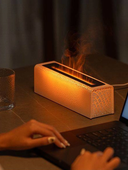 Alanga effekti va LED yoritgichli aromadiffuzor, tungi chiroq, 20 kv gacha namlagich, sovg‘a