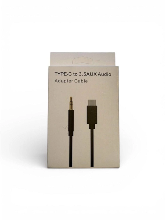 AUX kabeli 3.5mm: iPhone (Lightning) va Android (Type-C) uchun audio adapter, 1 m - 