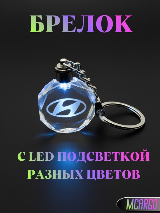 LED Авто Брелок – для BMW, Hyundai, Mercedes, Chevrolet, Kia, BYD