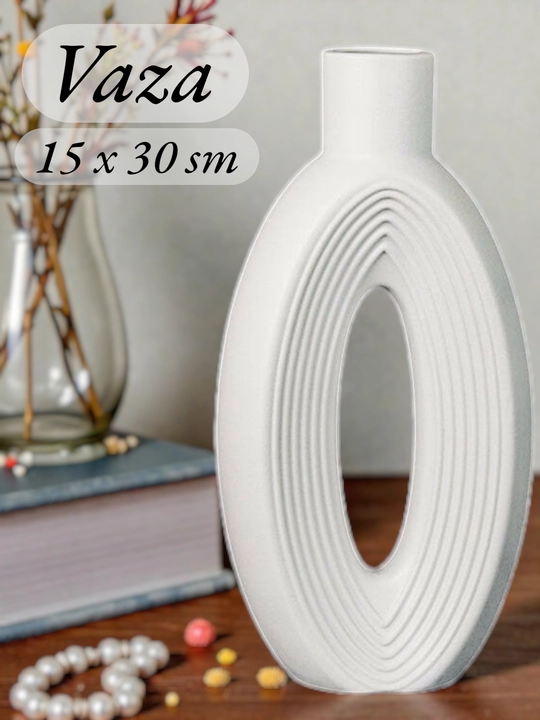 Sun'iy va quritilgan gullar uchun guldonlar, o'lchami 15 x 30 sm (gulsiz )