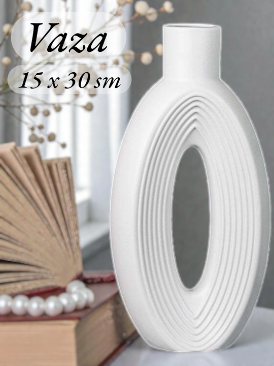 Sun'iy va quritilgan gullar uchun guldonlar, o'lchami 15 x 30 sm (gulsiz ) - 
