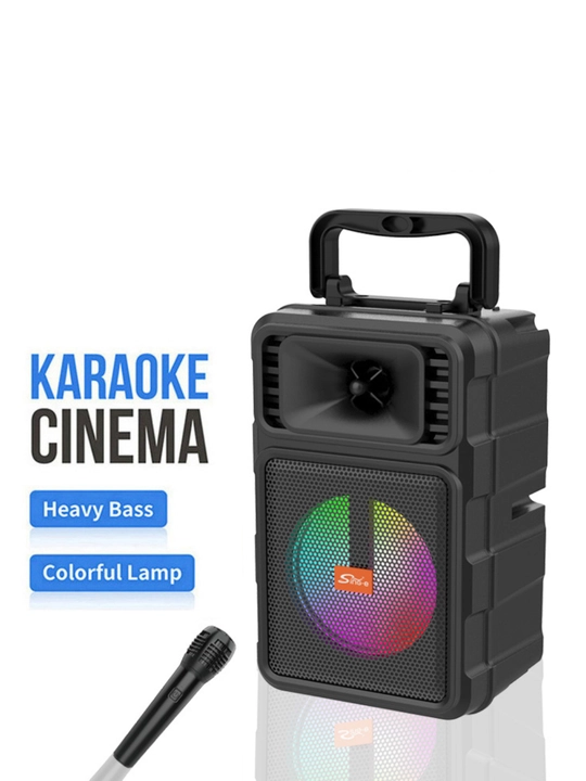 Караоке колонка, Bluetooth, с микрофоном ZQS 14107 и 6166