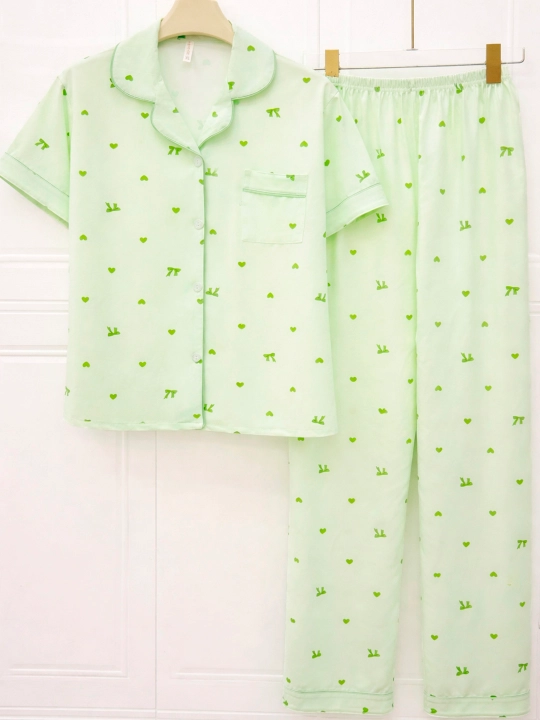 Ayollar uchun pijama, uy kiyimi, printli, turli xil rang va naqshlarda