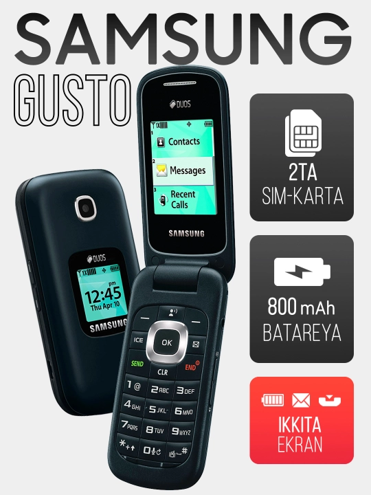 Кнопочный телефон Samsung Gusto 3 GM-B311V - 