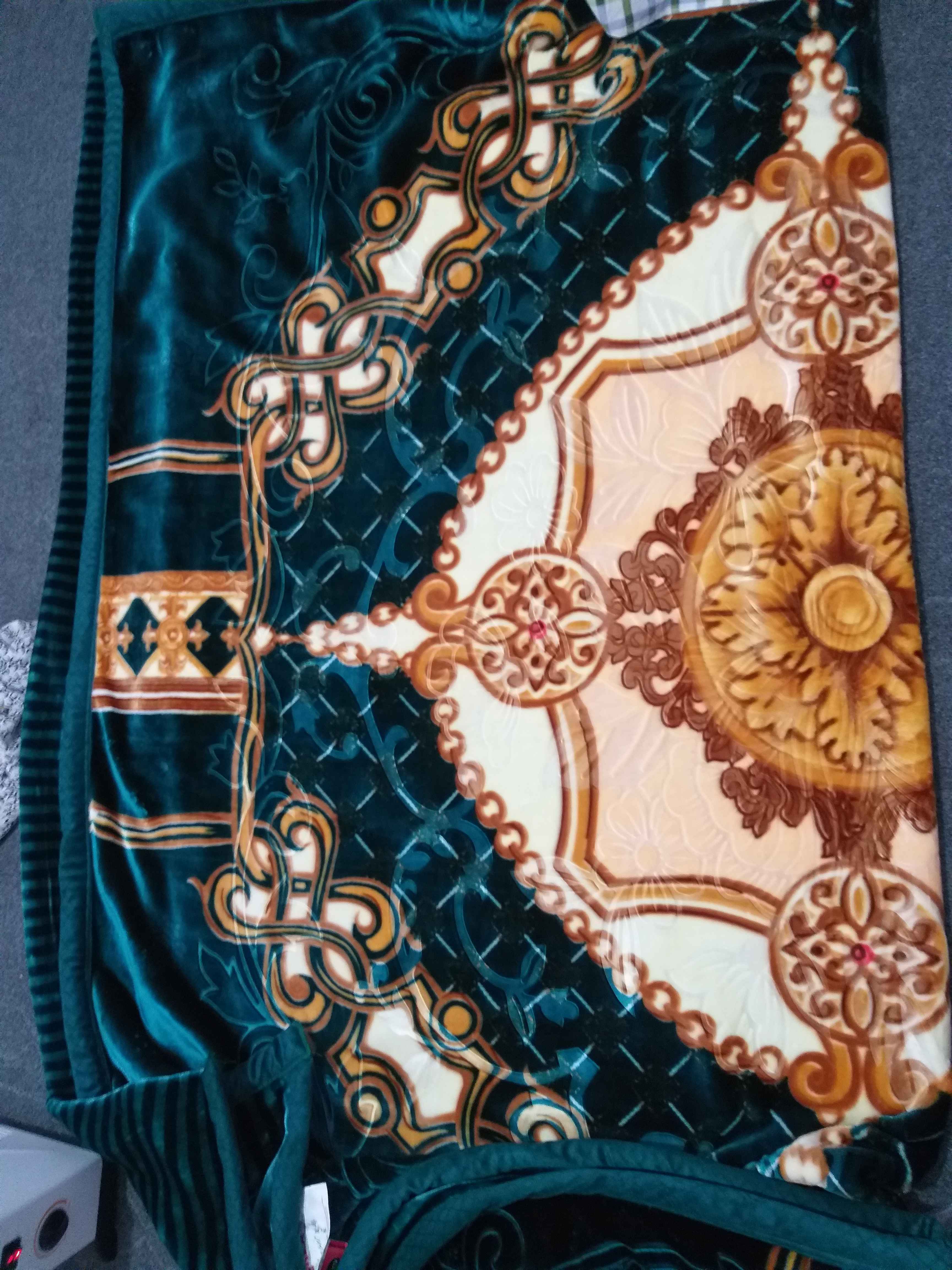 Плед Velsoft 200×220 см — мягкий, двухслойный, евро-размер, стильный дизайн, вес 3,5 кг
