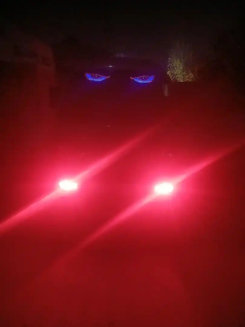 Светодиодная панель Глаза для автомобиля, 11 режимов, Devil Eyes