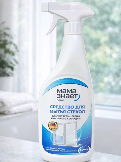 Средство для чистки стекол Мама знает, 500 мл — SMRTPL-MAMASTEKLO500ML