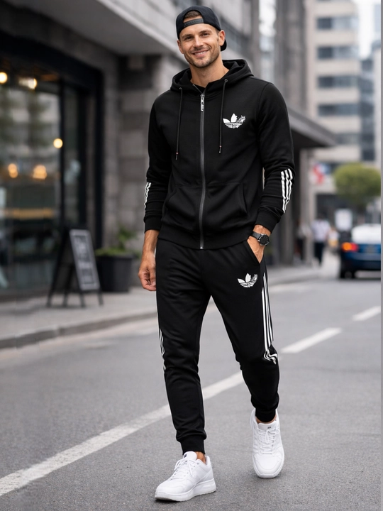 Erkaklar sport kostyumi, ikki qismli, S-3XL o'lchamlari