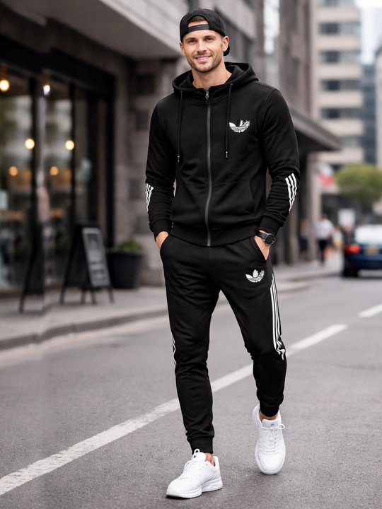 Erkaklar sport kostyumi, ikki qismli, S-3XL o'lchamlari