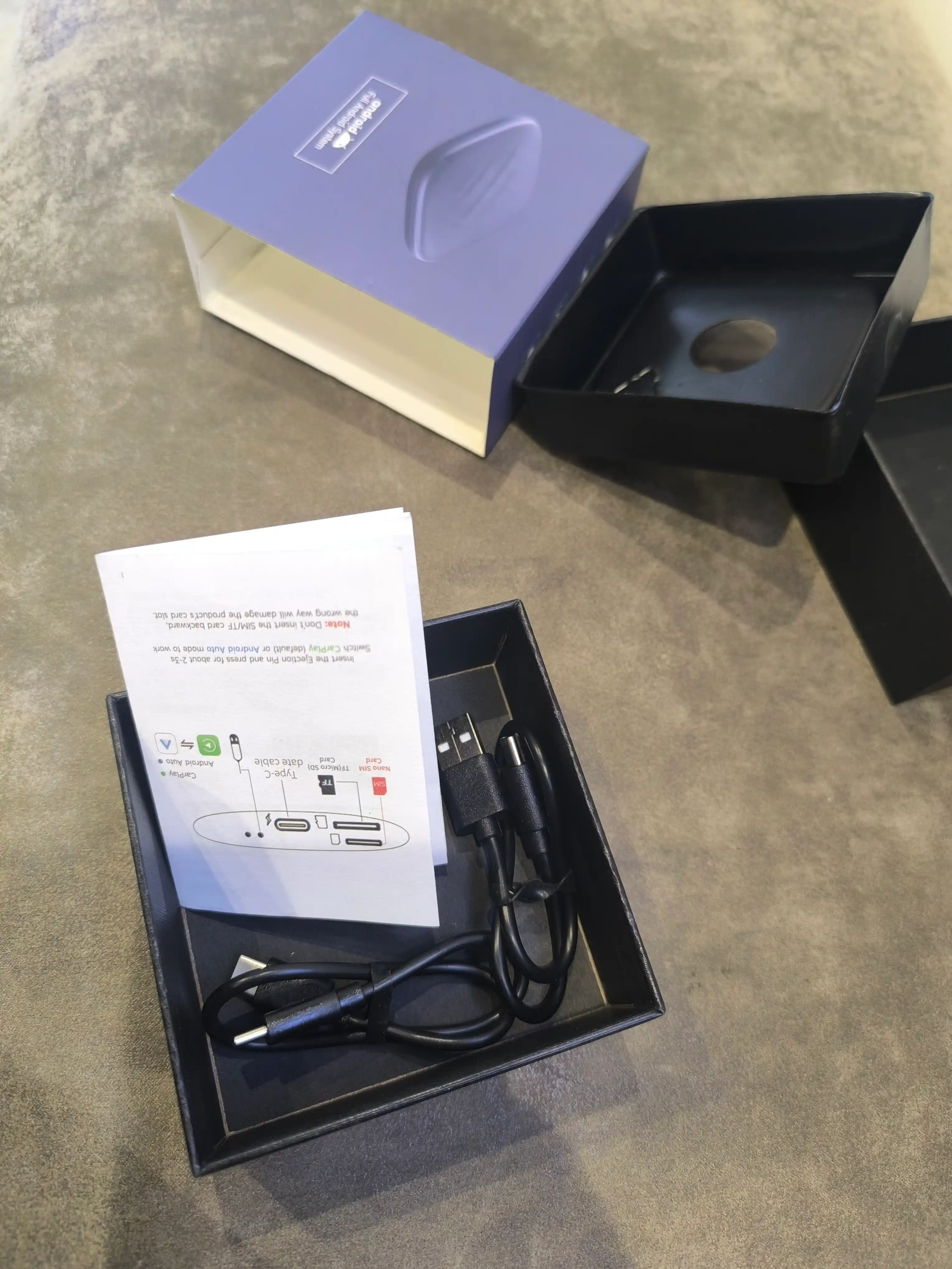 Carplay Ai Box avtomobil monitori uchun Android 4/64, 8/128
