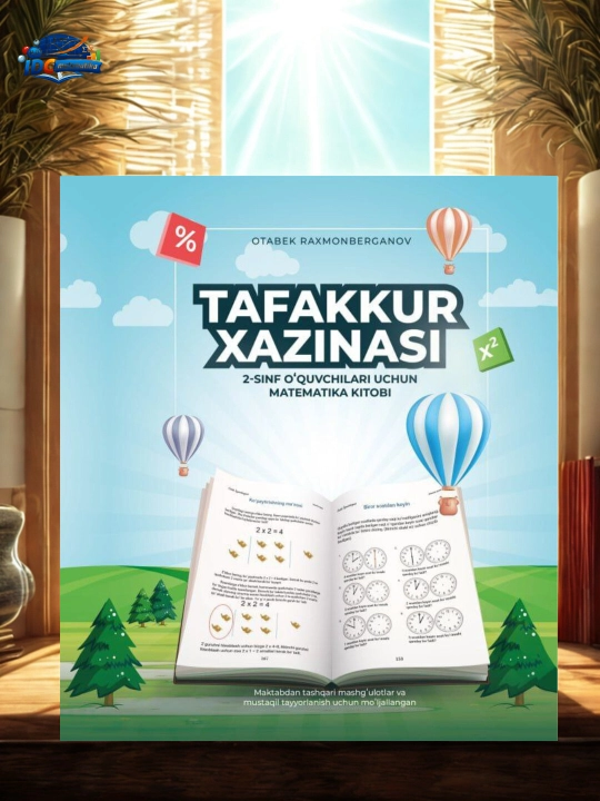 Тафаккур хазинаси, 2 класс математика, 2 класс логика, Отабек Рахмонберганов