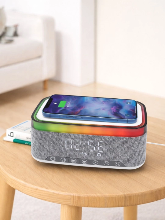 Simsiz Zaryadlovchi Soat va Night Light 3in1 - 