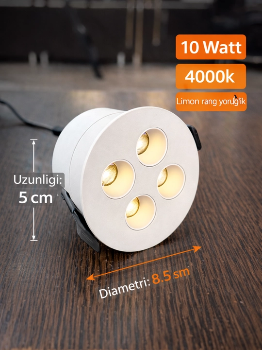 Chuqurchaga o'rnatilgan LED shift chiroqchasi