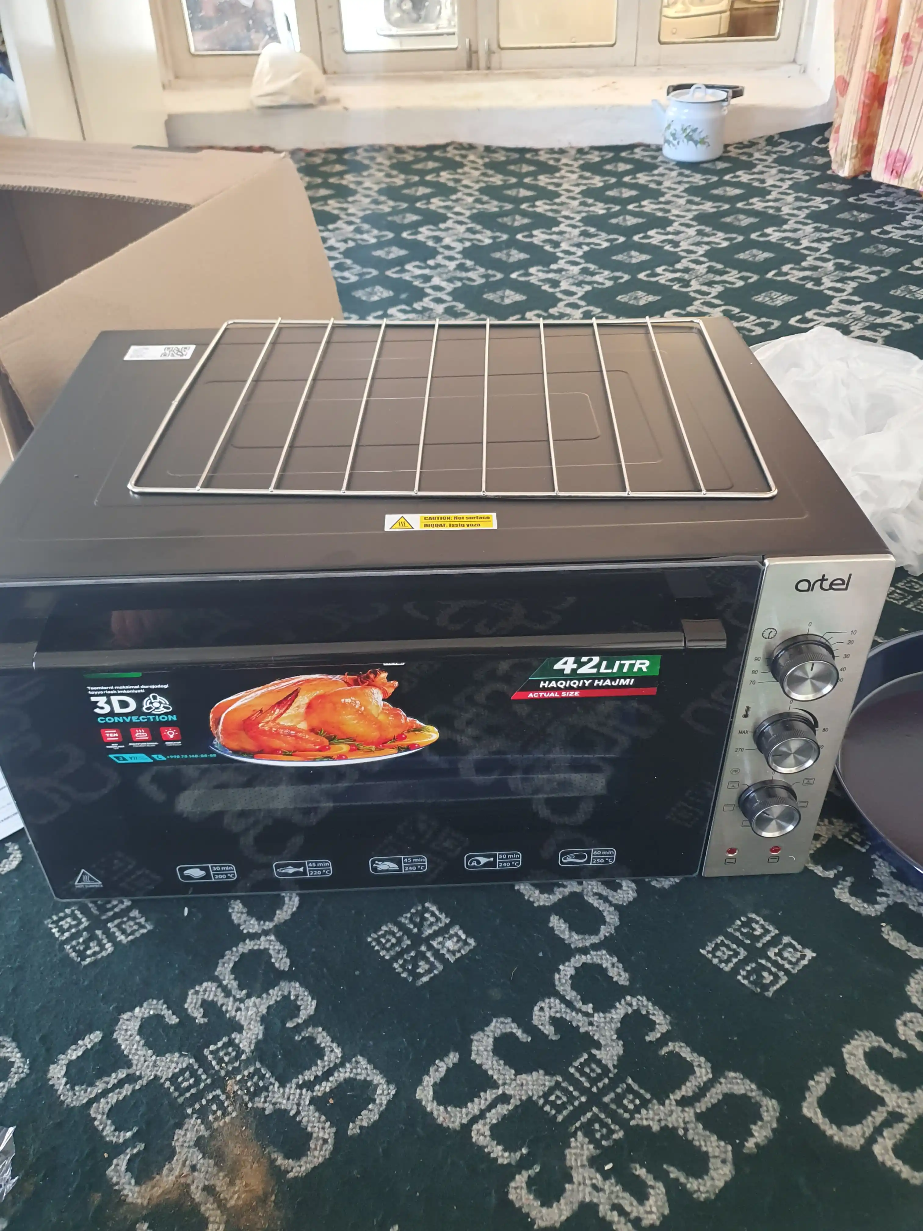 Artel 4218 litrli, 42 litrli, konveksiyali mini-pech