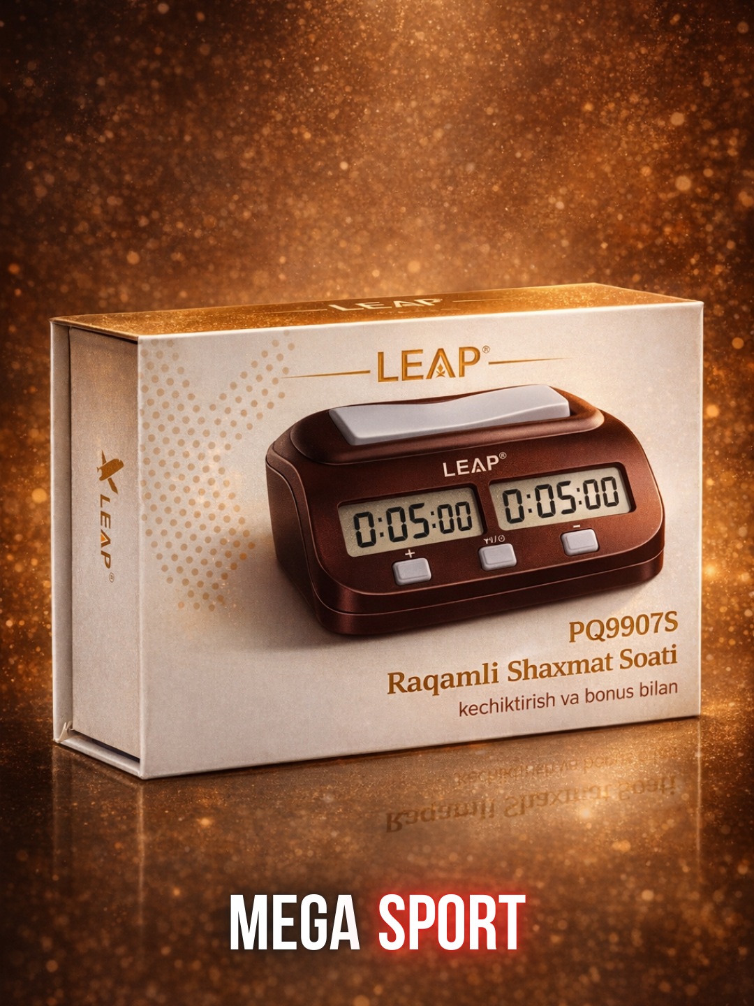 LEAP PQ9907S Professional raqamli shaxmat soati, ikki tomonlama taymer