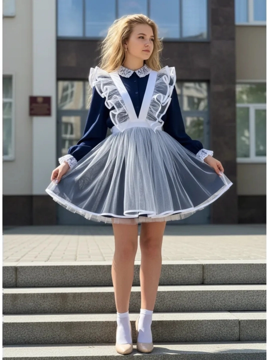 Школьный фартук для девочки