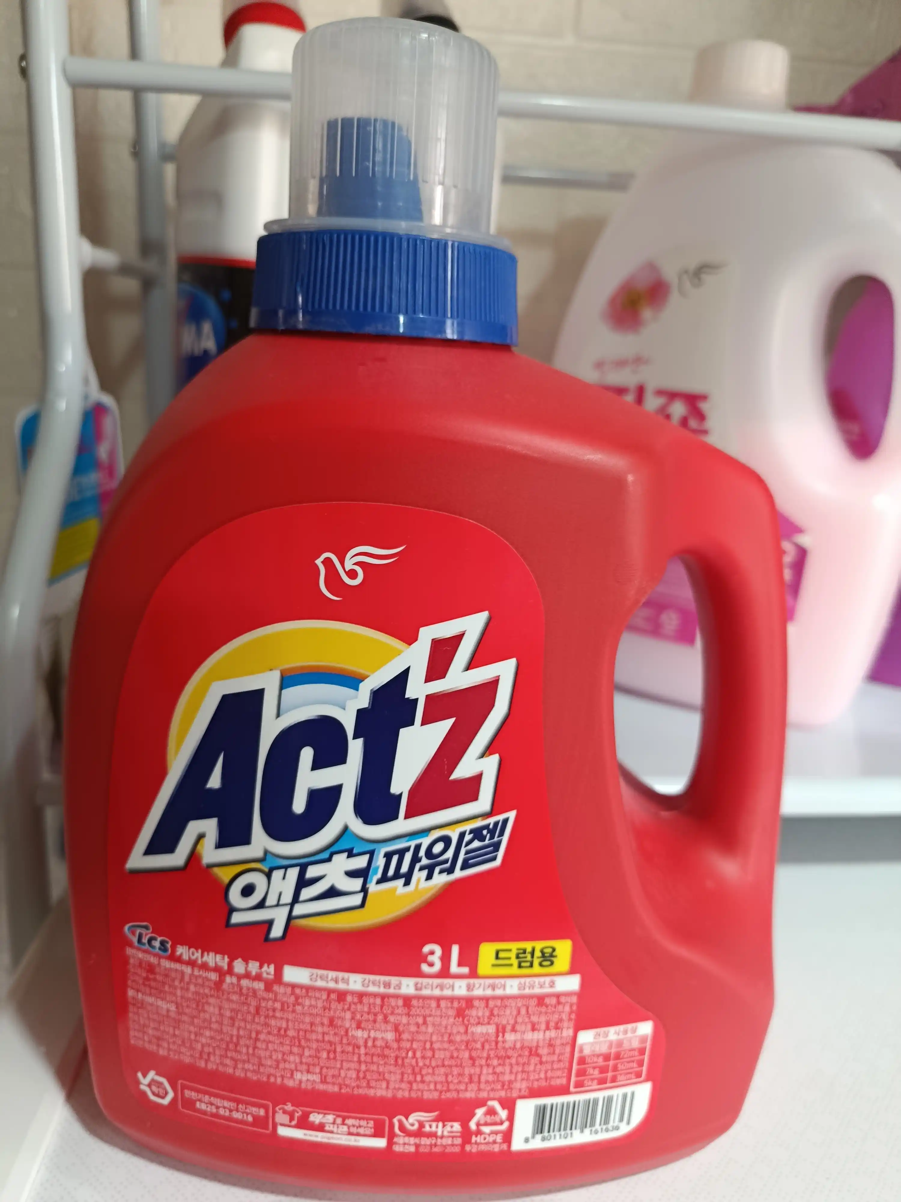 Kir yuvish Act’z Konsentrlangan uchun gel, 3 litr, hidsizkir yuvish