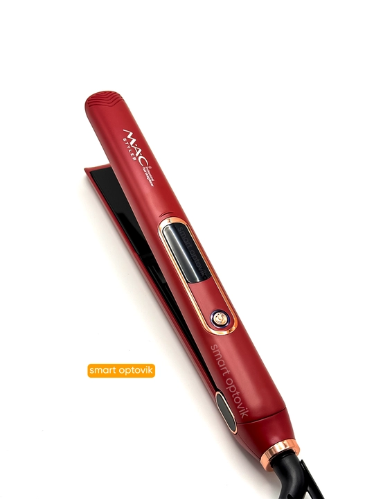Soch dazmoli MAC Styler, professional soch tekislagich, titan plastinali, soch to‘g‘rilash