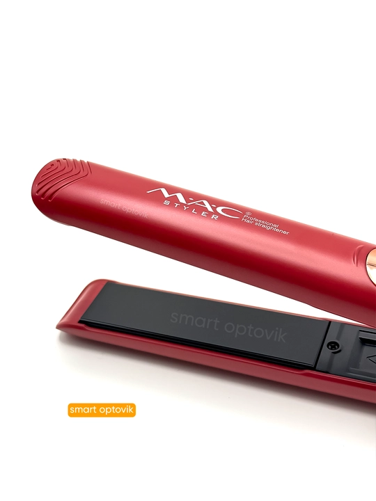 Soch dazmoli MAC Styler, professional soch tekislagich, titan plastinali, soch to‘g‘rilash