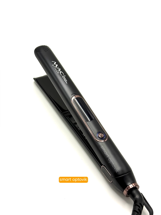 Soch dazmoli MAC Styler, professional soch tekislagich, titan plastinali, soch to‘g‘rilash