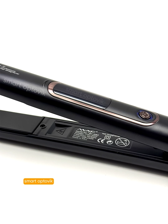 Soch dazmoli MAC Styler, professional soch tekislagich, titan plastinali, soch to‘g‘rilash