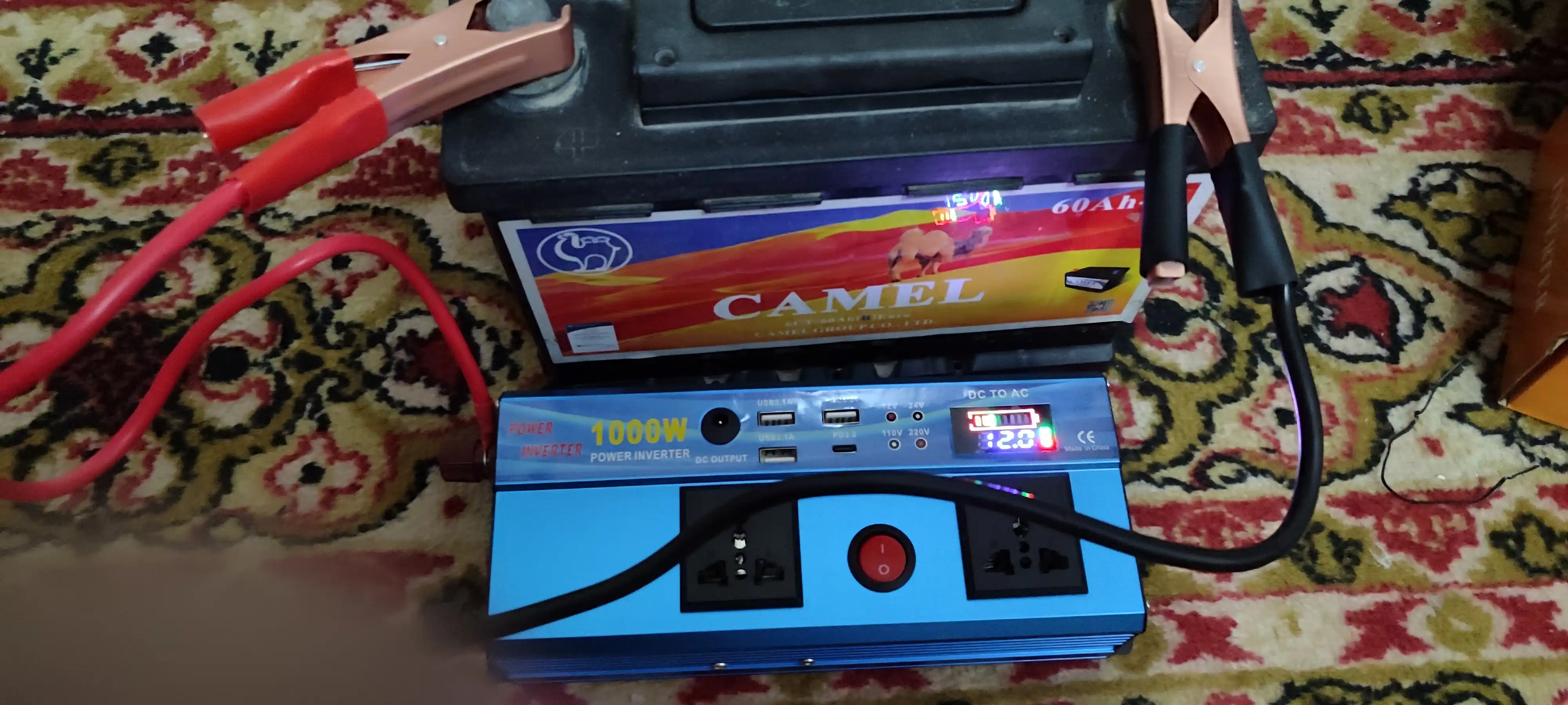 Smart inverter, LCD 12, 24V, 220V, Quyosh panellari va batareyalar uchun