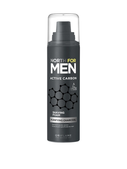 North For Men SubZero, North For Men Active Carbon, Hydrating soqol olish ko'pik (pena) 150ml - 