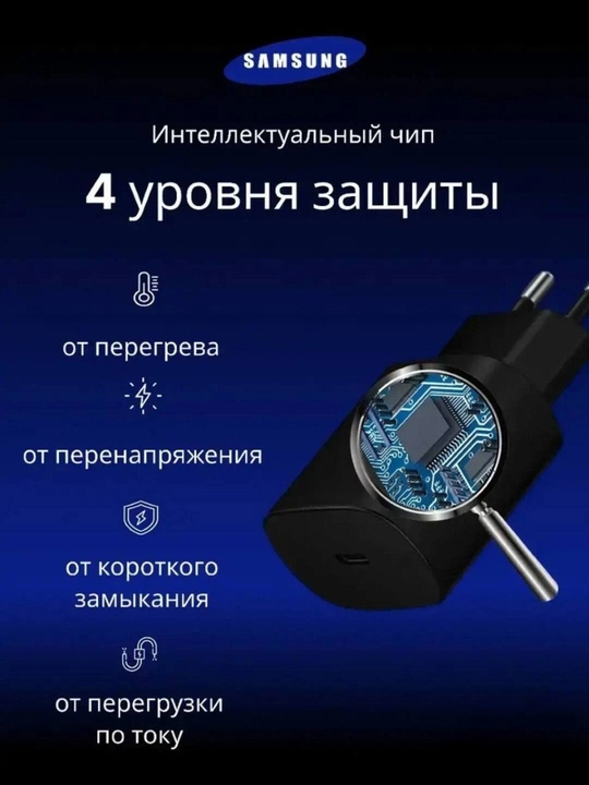 Зарядное устройство Samsung 45 Вт, 25 Вт, кабель Type-C, быстрое зарядное устройство
