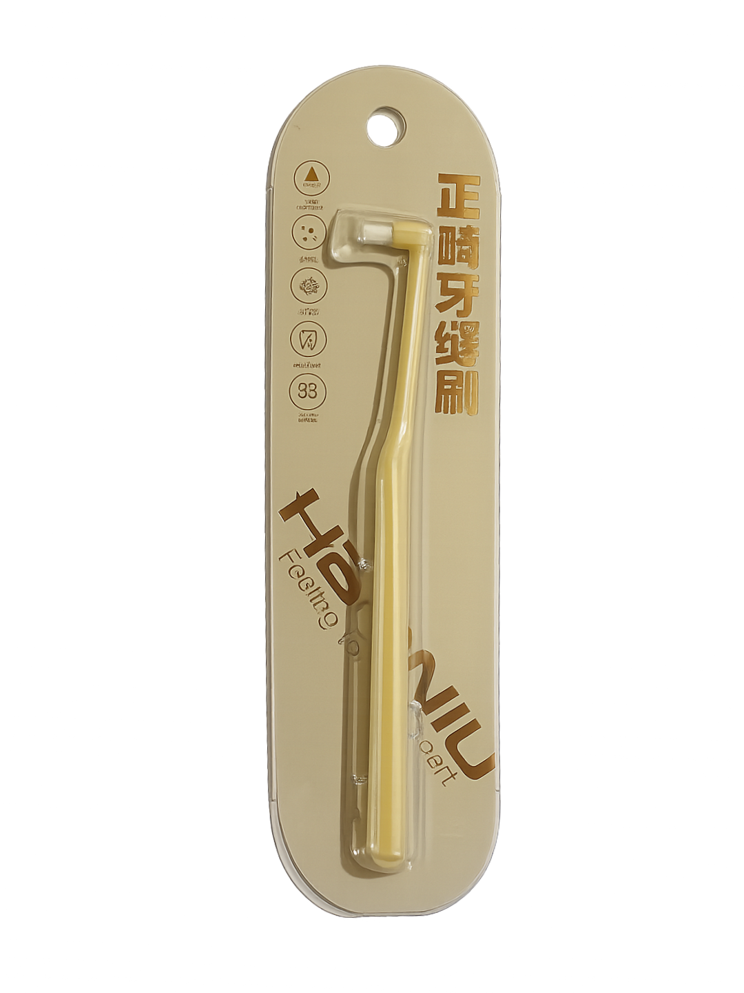 Braketlar uchun mono to'plamli tish cho'tkasi, ortodontik, interdental cho'tka - 