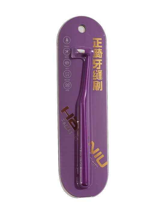 Braketlar uchun mono to'plamli tish cho'tkasi, ortodontik, interdental cho'tka - 