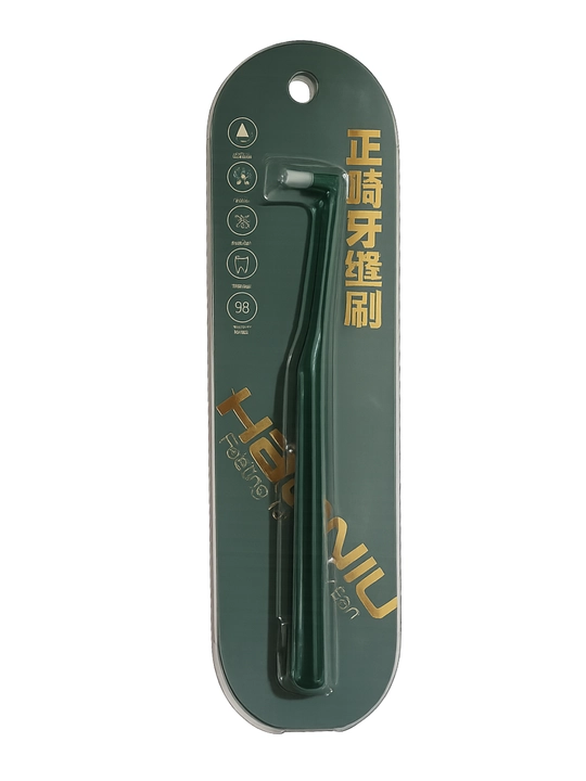 Braketlar uchun mono to'plamli tish cho'tkasi, ortodontik, interdental cho'tka - 