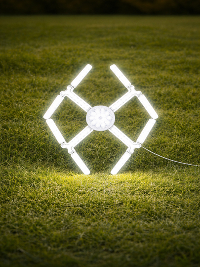 LED люстра-трансформер E27, 4 лопасти, 80W, складная, регулируемая - 